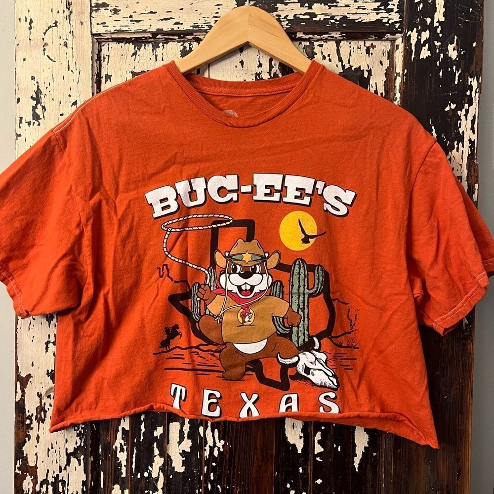 BUC-EE’a Texas Cropped women’s T-shirt. Size XL. Travel.